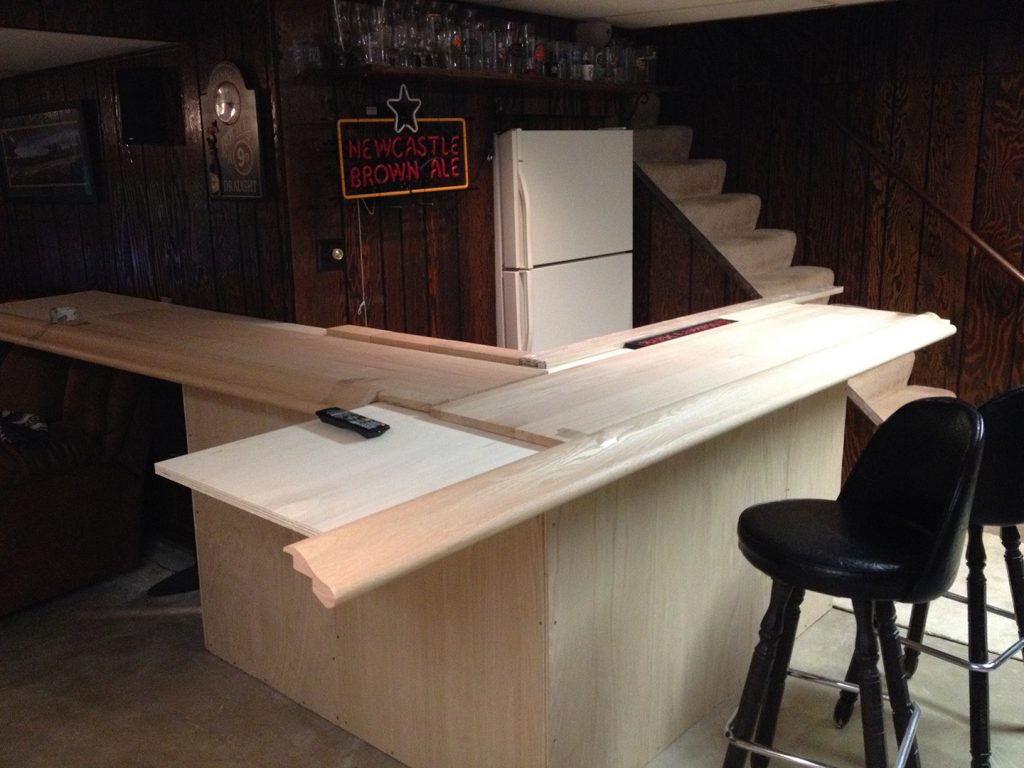 DIY – How To Build Your Own Oak Home Bar ~ John Everson